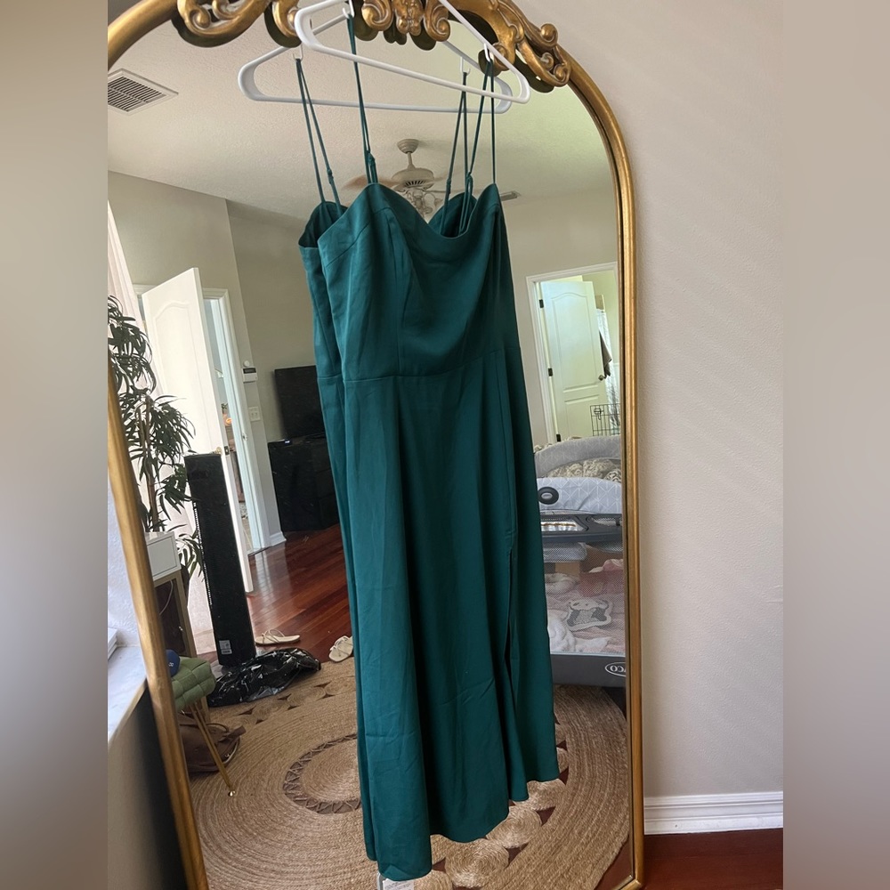 Abercrombie slit midi dress